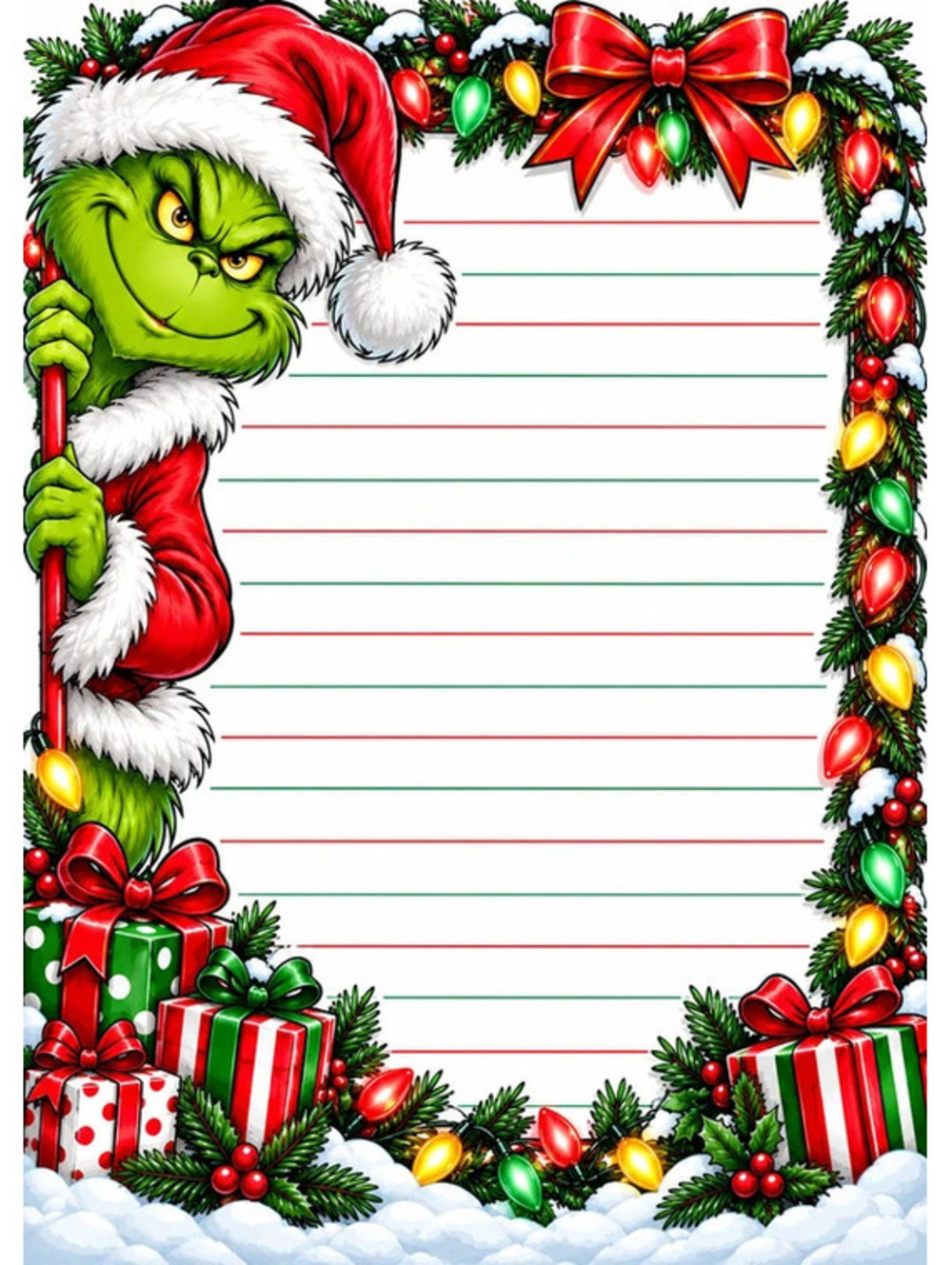 Grinchmas Note pad 5x7 Set 2